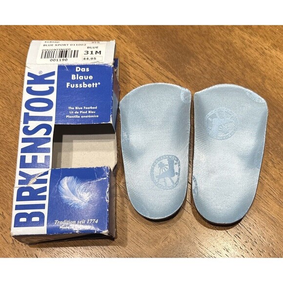 Birkenstock Other - BIRKENSTOCK BLUE FOOTBED CASUAL SPORT #01102 31M CHILD SIZE 13-13.5